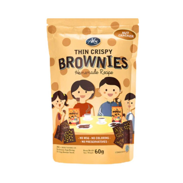 Abe Food Thin Crispy Brownies Nut Cracker, 60gr