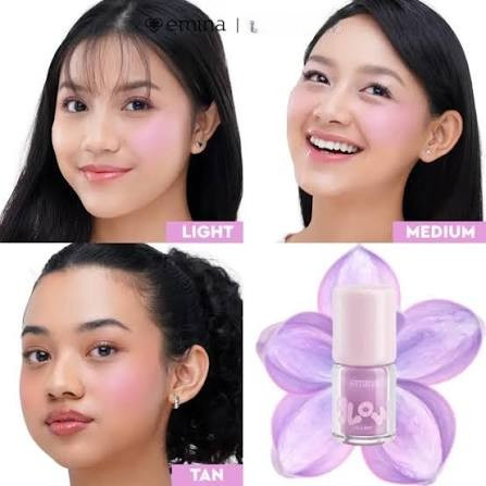 Emina Glow All Day Liquid Blush 01 Mauve Cloud, 2.5g