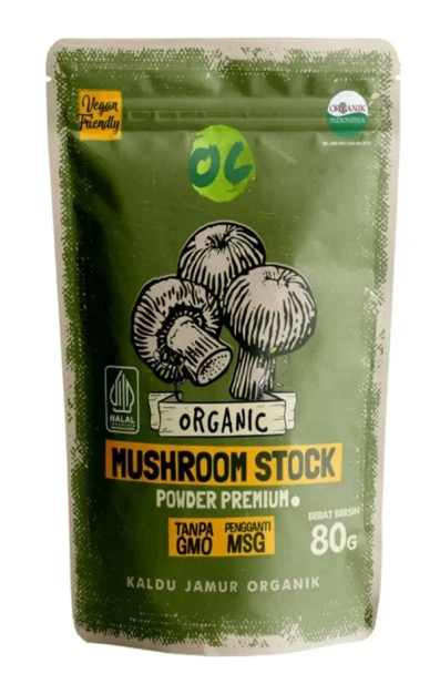 Organic Center Kaldu Jamur Premium (Mushroom Broth), 80gr
