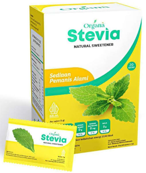 Organa Stevia Natural Sweetener, 20 Sachet (1 pcs)