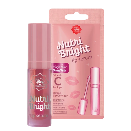 Viva Nutri Bright Lip Serum Rosy Pink, 2.5 ml