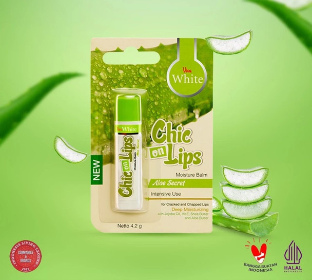 Viva White Moisture Balm Chic On Lips Aloe Secret, 4.2g