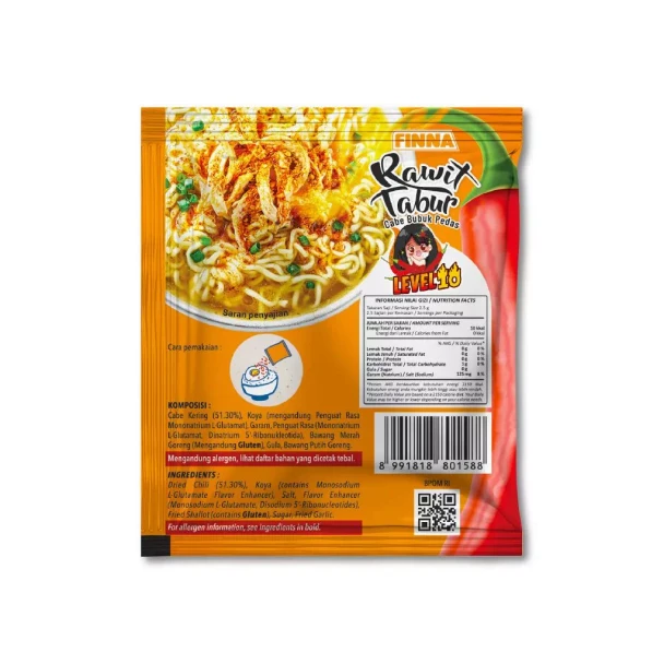 Finna Rawit Tabur Level 10, 36gr (12ct @3gr)