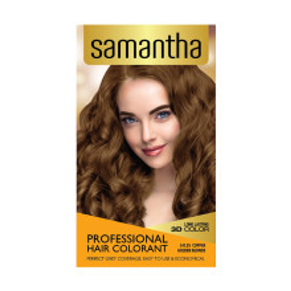 Samantha Hair Colorant Copper Golden Blonde Box 25gr Javanese Taste Samantha Hair Colorant Copper Golden Blonde Box 25gr Javanese Taste