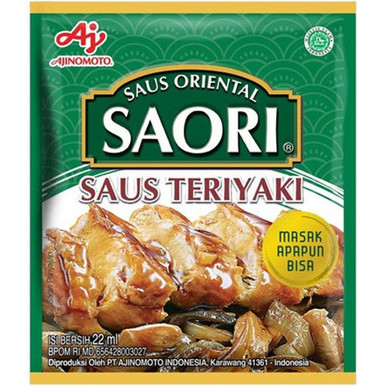 SAORI Saus Teriyaki Sauce, 22 ml - Javanese Taste