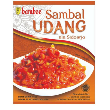 Bamboe Sambal Udang, (10ct @15gr)