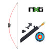 Umarex NXG Youth First Shot Competition Bow Kit 2 arrows quiver and paper target