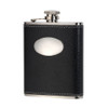 6oz stainless steel Croc Pattern Black Hip Flask