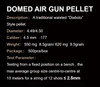 QYS Domed Nose .177 4.5mm 8.48gr Airgun Pellets Tin of 500