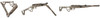 Black Bunker BM8 Coyote Tan .22 Folding Survival Air Rifle