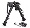 Universal Stud Bipod with Picatinny Weaver adapter 6-9" Spring Legs