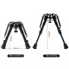 Universal Stud Bipod with Picatinny Weaver adapter 6-9" Spring Legs
