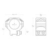 Hawke Rifle Scope Tactical Match Mounts Weaver Medium 1 inch 2 piece