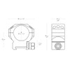 Hawke Rifle Scope Tactical Match Mounts Weaver Medium 30mm 2 piece