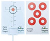 Pellet Drop and Zeroing Targets Pack of 100 with 10 Holders by Gr8fun