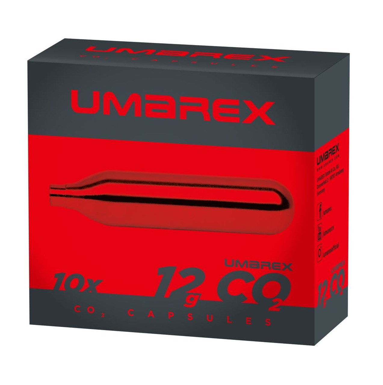 Umarex CO2 Airsoft Capsules 12g bulbs Pack of 10