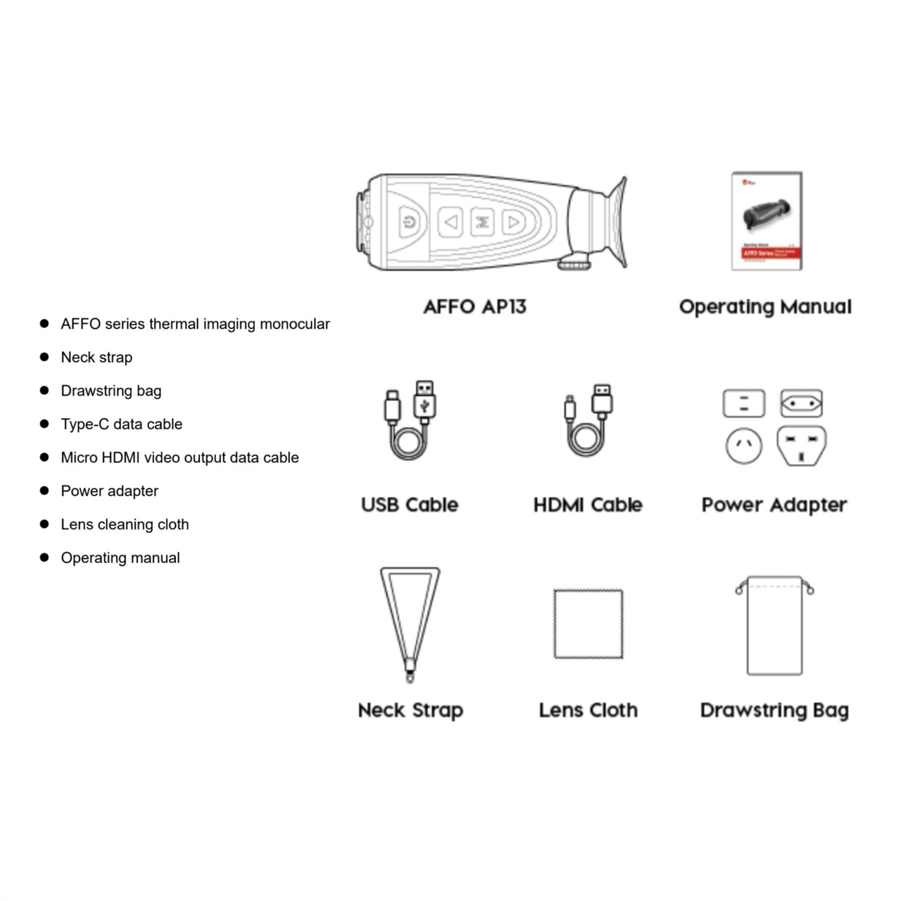 InfiRay AL25 Thermal Spotter with Stadiametric range finder