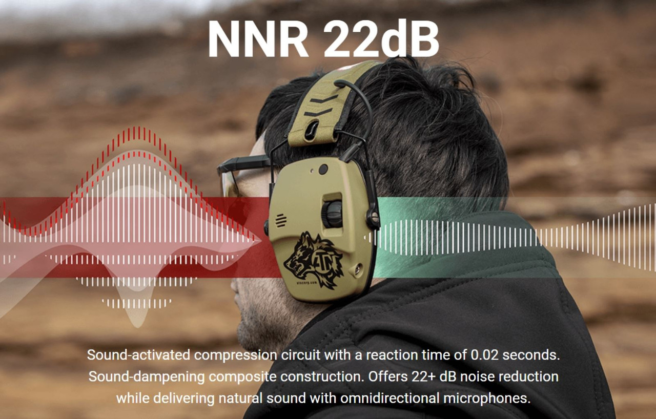 ATN X-Sound Electronic Hearing Protection Ear Defenders w/ bluetooth