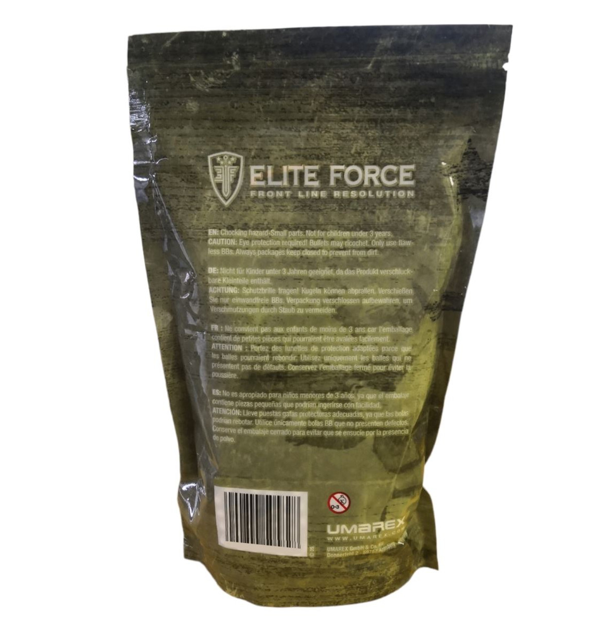 Umarex Elite Force Airsoft Plastic BBs 0.25g Zip Bag 2,500