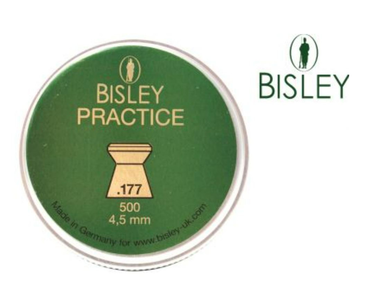 Bisley Practice Pellets .177 8.18gr Airgun Pellets Tin of 500