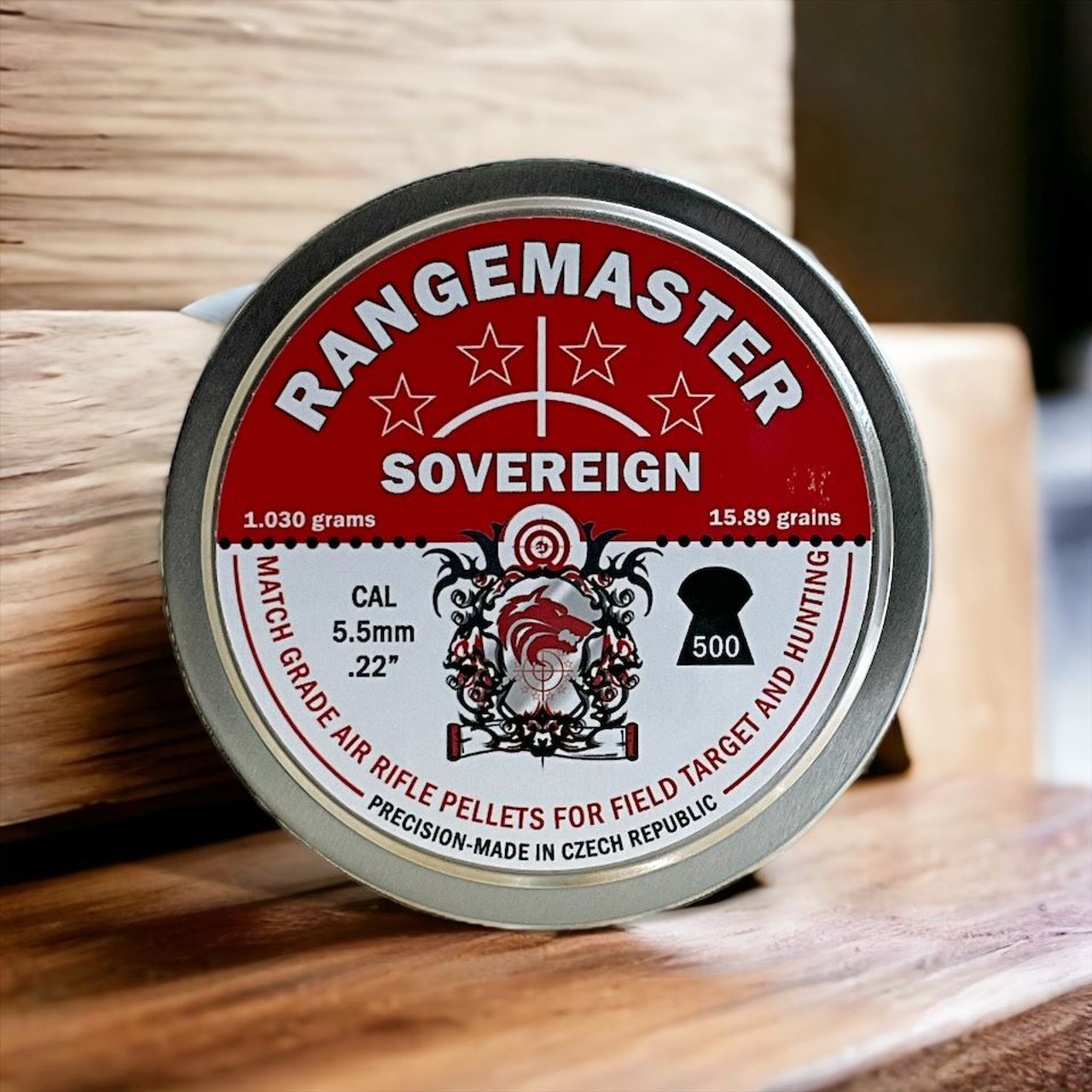 Rangemaster Sovereign .22 15.9gr Airgun Pellets Tin of 500