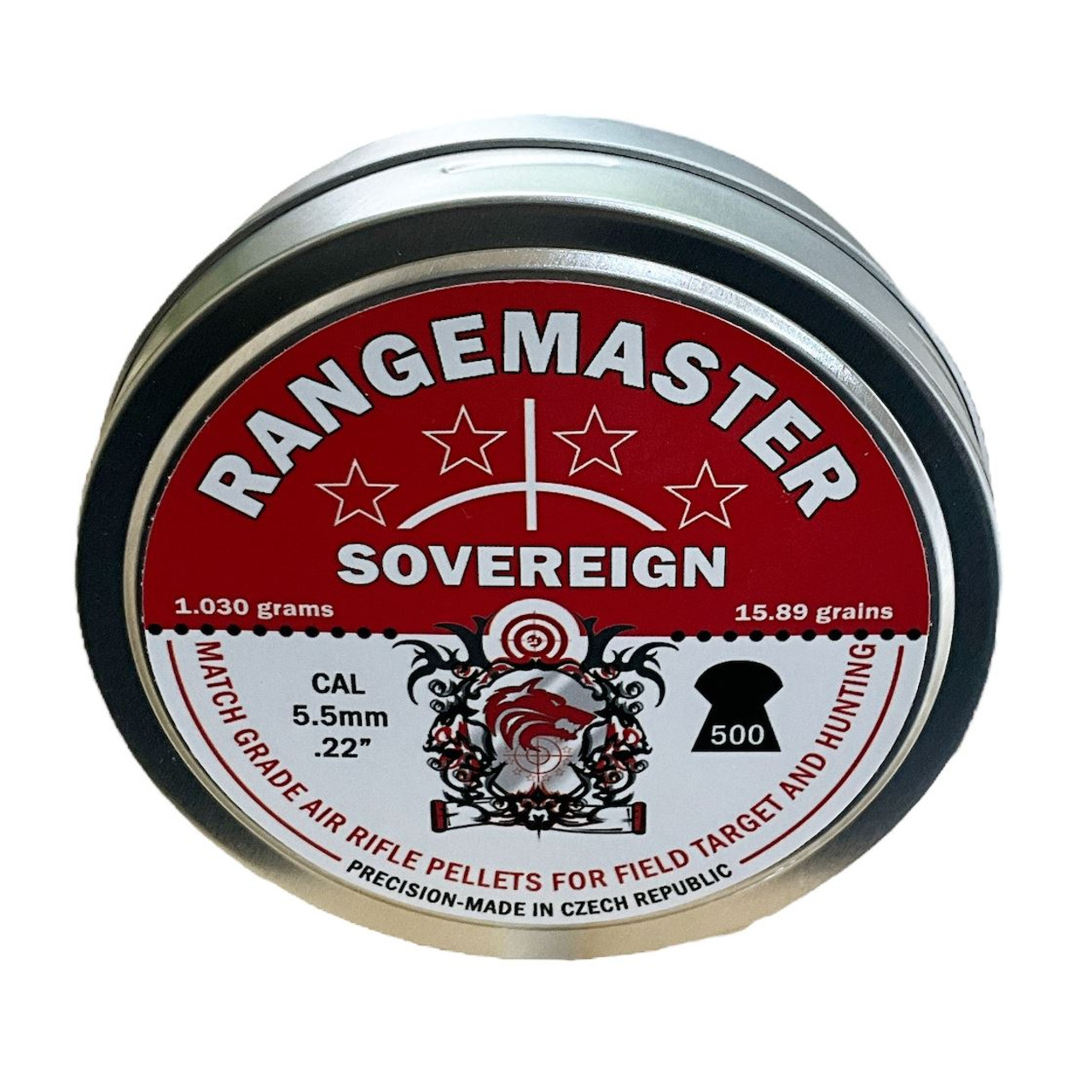 Rangemaster Sovereign .22 15.9gr Airgun Pellets Tin of 500