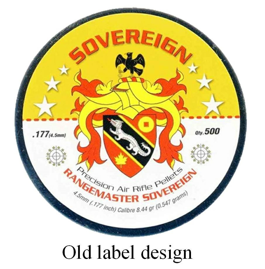 Rangemaster Sovereign .177 8.44gr Airgun Pellets Tin of 500