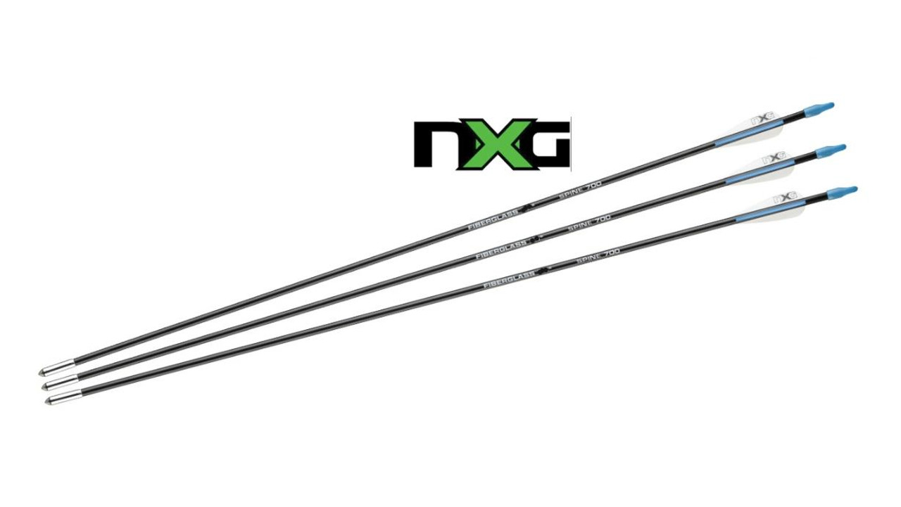 NXG Fibreglass Arrows 30" Pack of 3