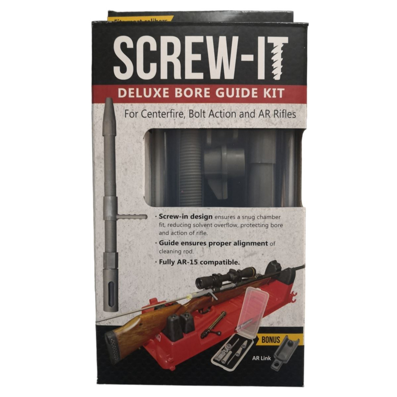 MTM Screw-It Deluxe Bore Guide Kit Rifle Cleaning
