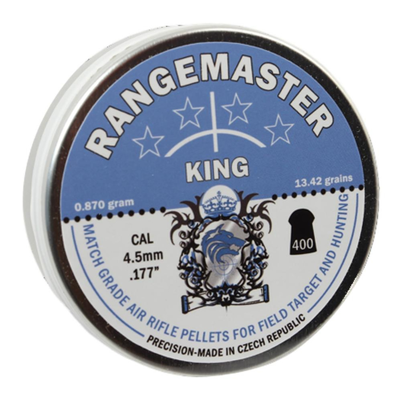 Rangemaster King .22 25.4 gr 5.5mm Airgun Pellets Tin of 200