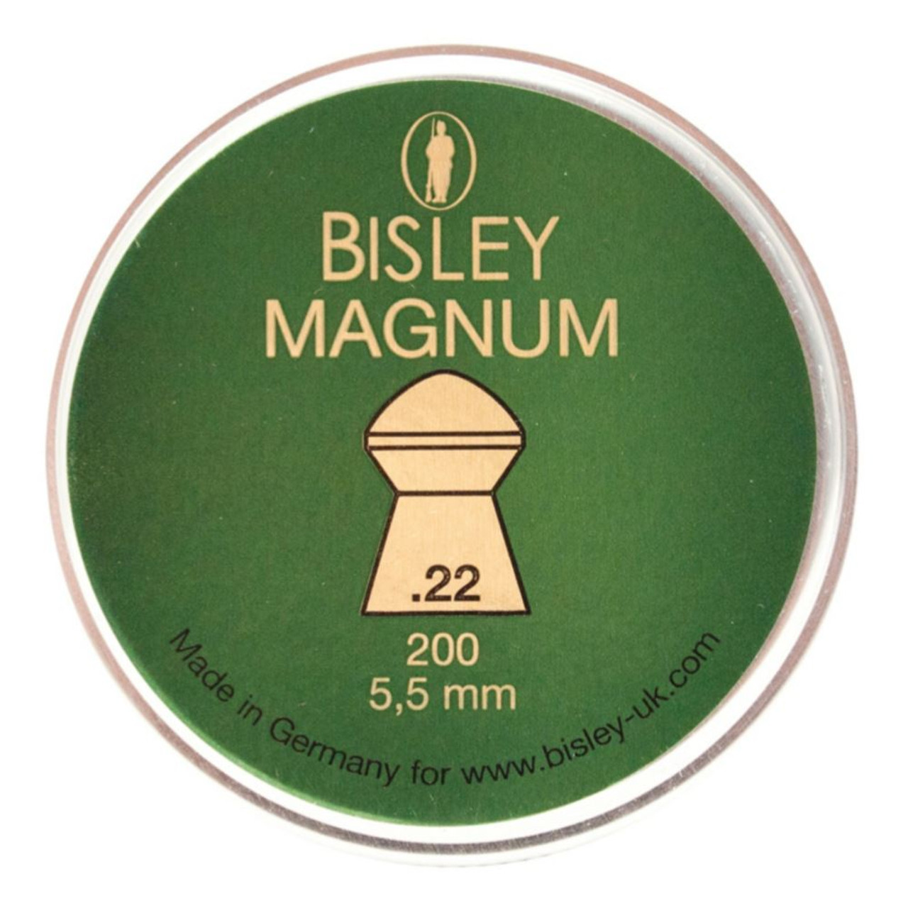 Bisley Magnum .22 Tin of 200 Airgun Pellets