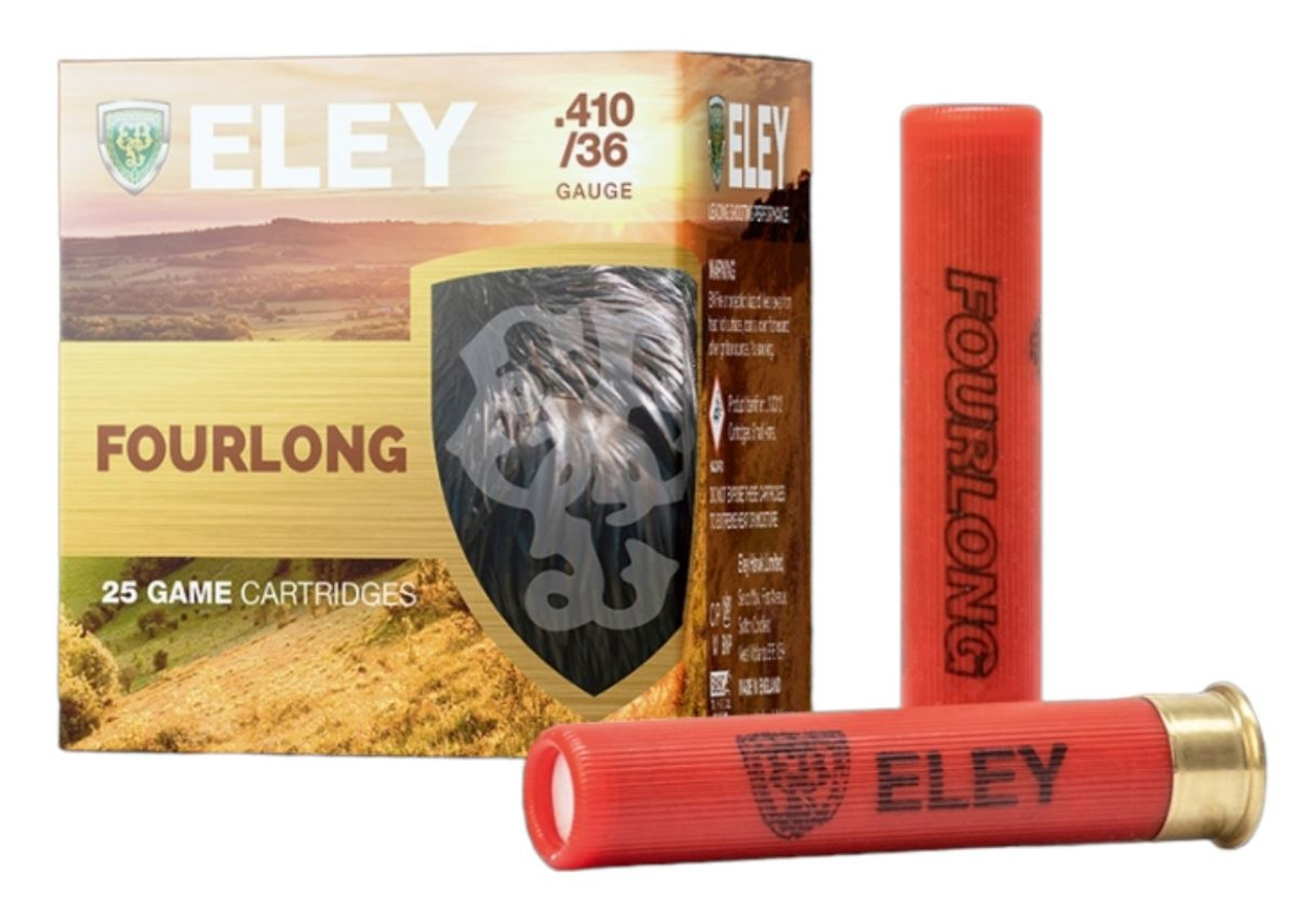 Eley Fourlong 2.5" 12.5g 6 shot Fibre per Box of 25