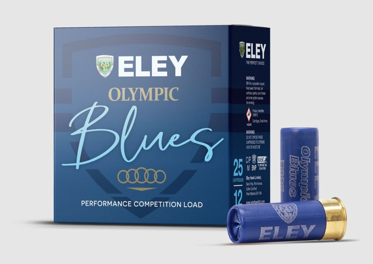 Eley Olympic Blues 12G 24g Fibre 8 per Box of 25