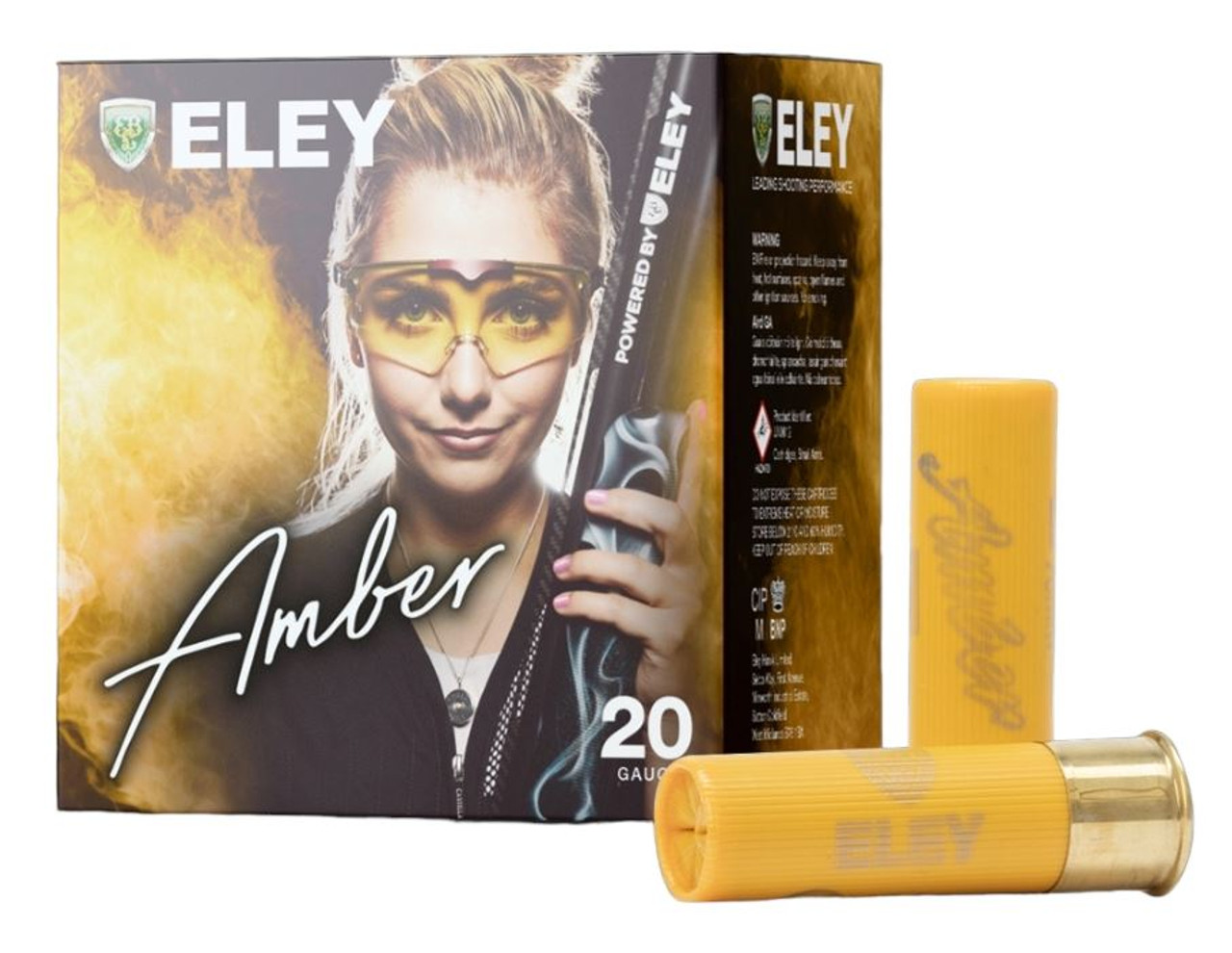 Eley Amber 20G 21g 8 shot Plastic per Box of 25