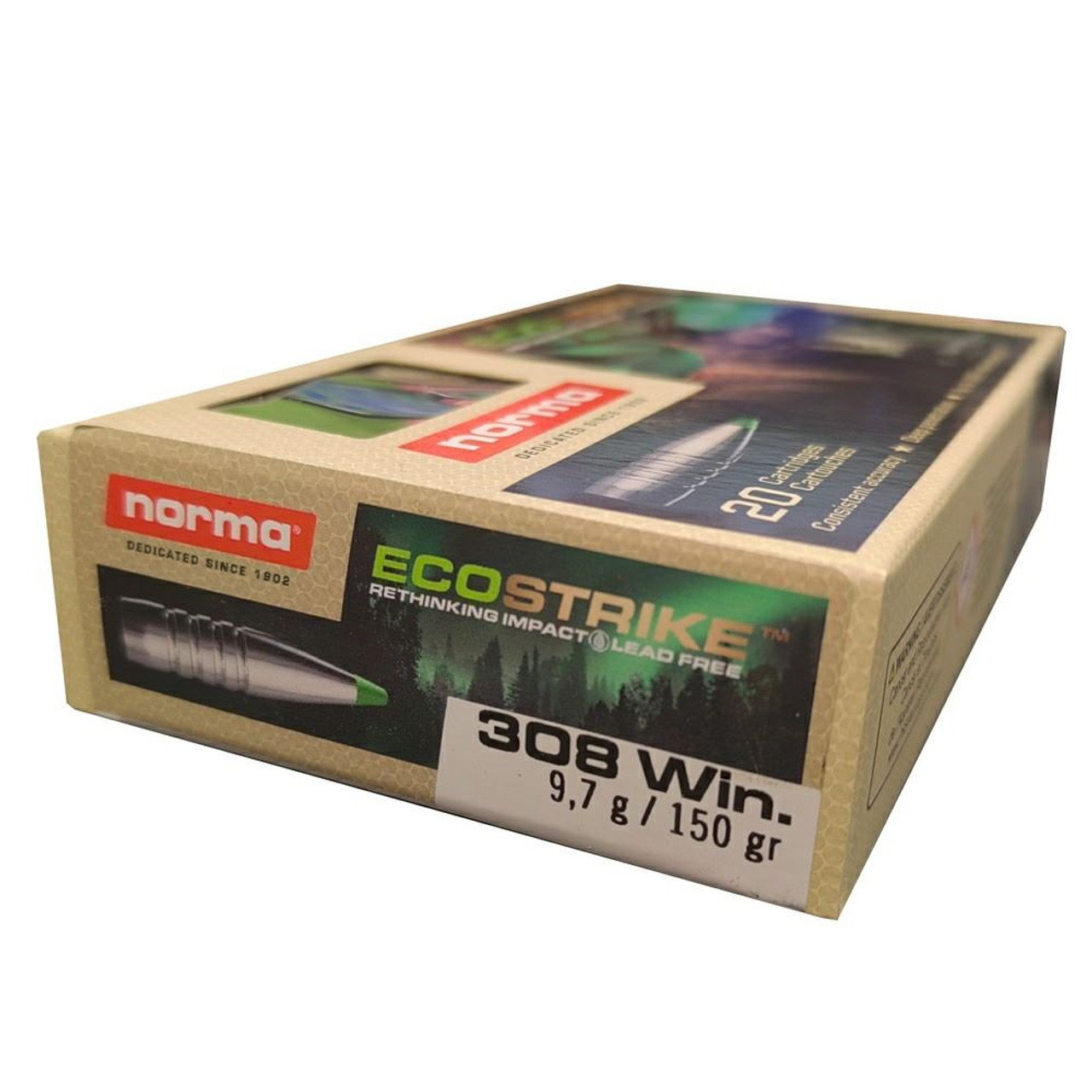 Ammo Norma Ecostrike 150gr .308 WIN 20 rounds Ammo Norma Ecostrike 150gr .308 WIN 20 rounds