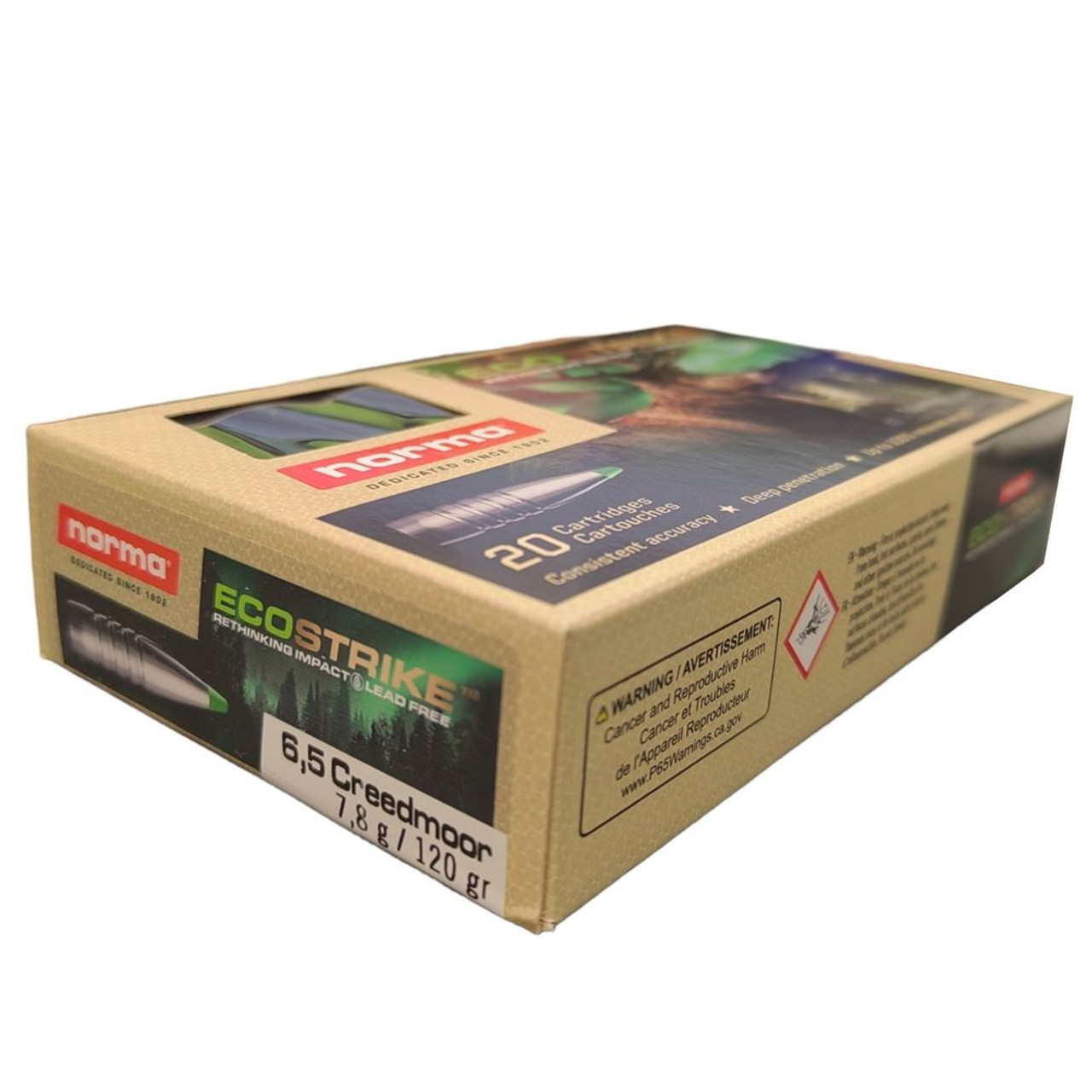 Ammo Norma Ecostrike 120gr 6.5 CR 20 rounds