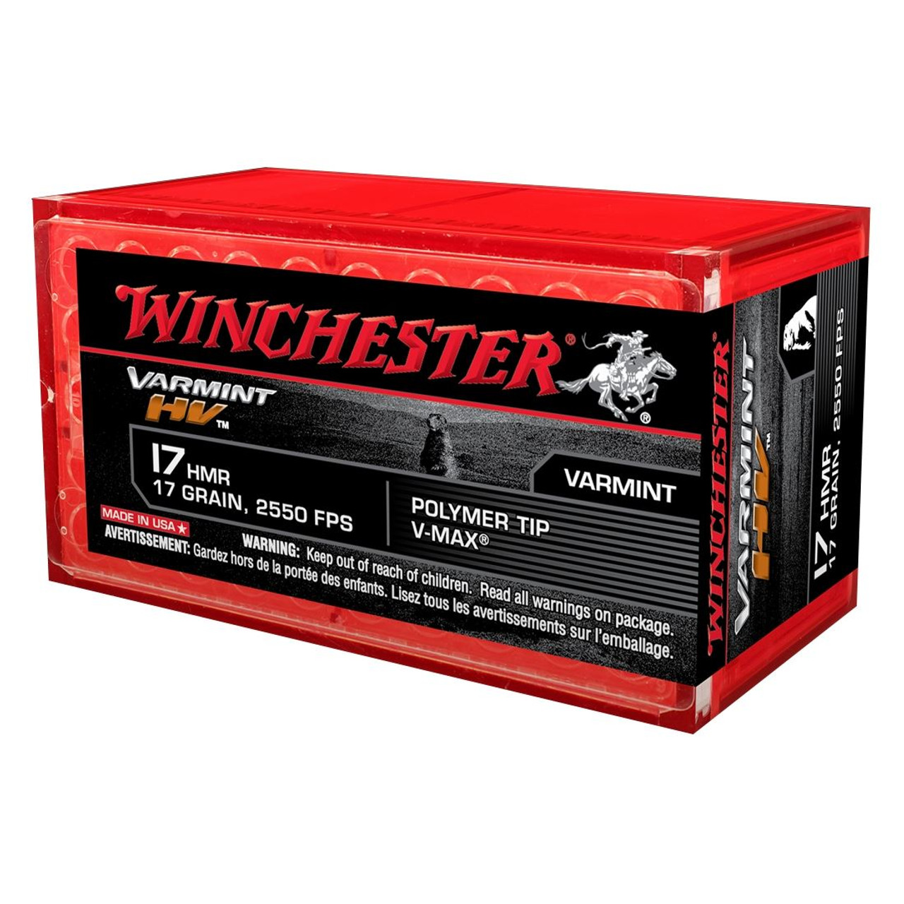 Winchester 17 HMR Supreme 17gr V Max 50 Rounds
