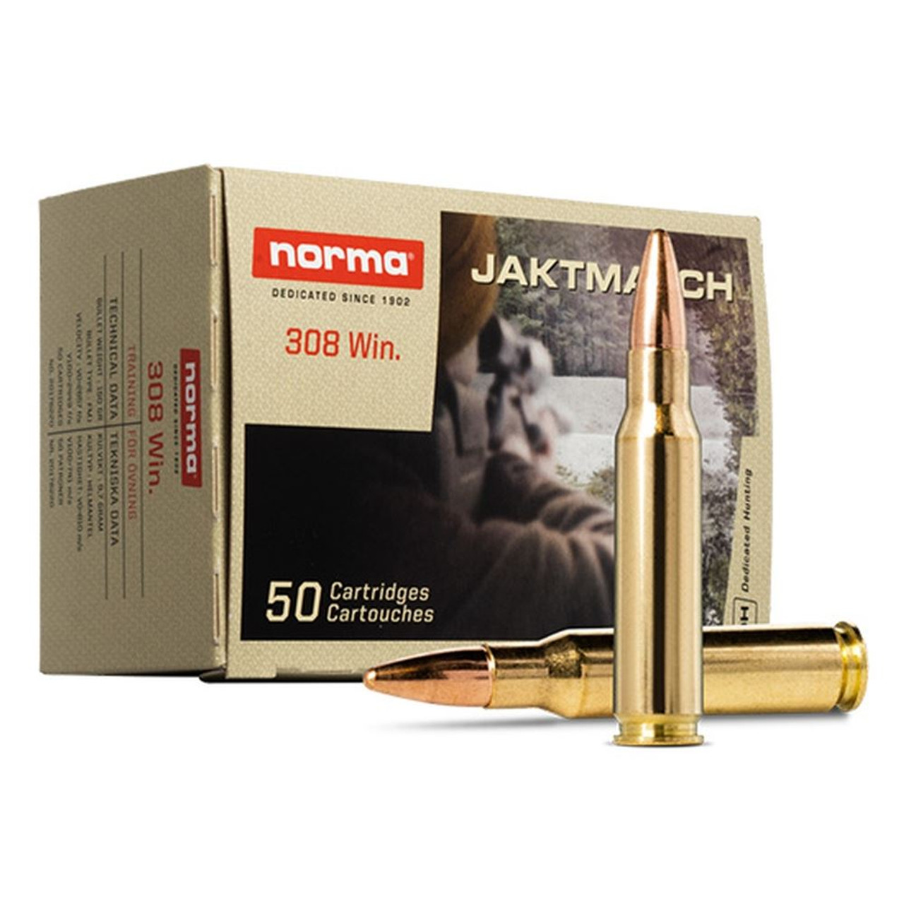 Ammo Norma Full Metal Jacket 150gr .308 WIN 50 rounds Ammo Norma Full Metal Jacket 150gr .308 WIN 50 rounds