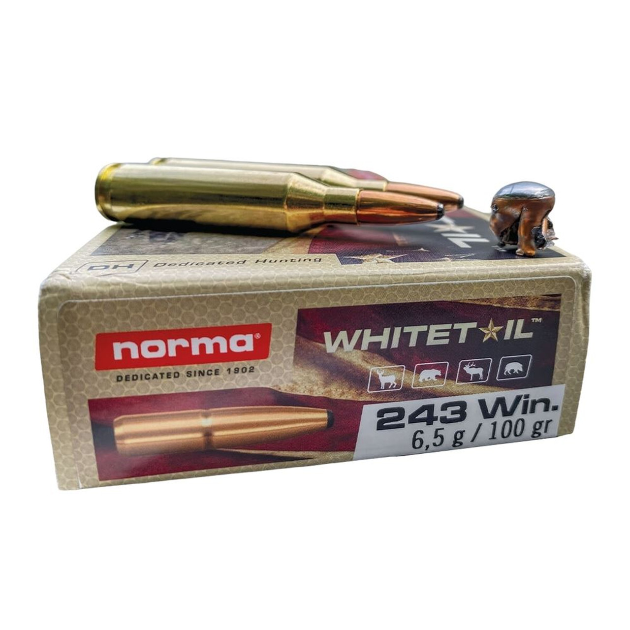 Ammo Norma Whitetail 100gr .243 WIN 20 rounds Ammo Norma Whitetail 100gr .243 WIN 20 rounds