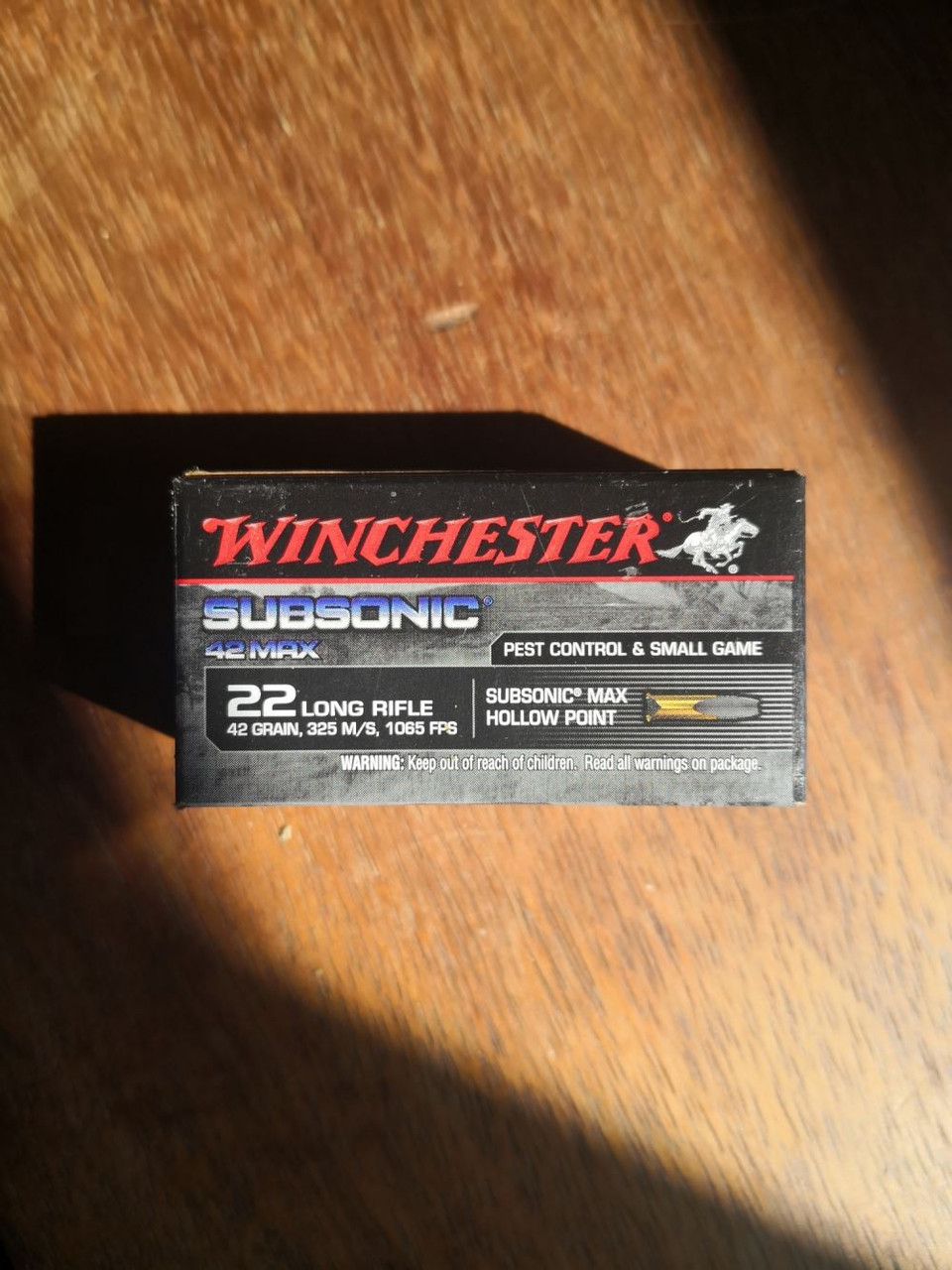 Winchester 22 LR Subsonic 42 Max 42g 50Rnds