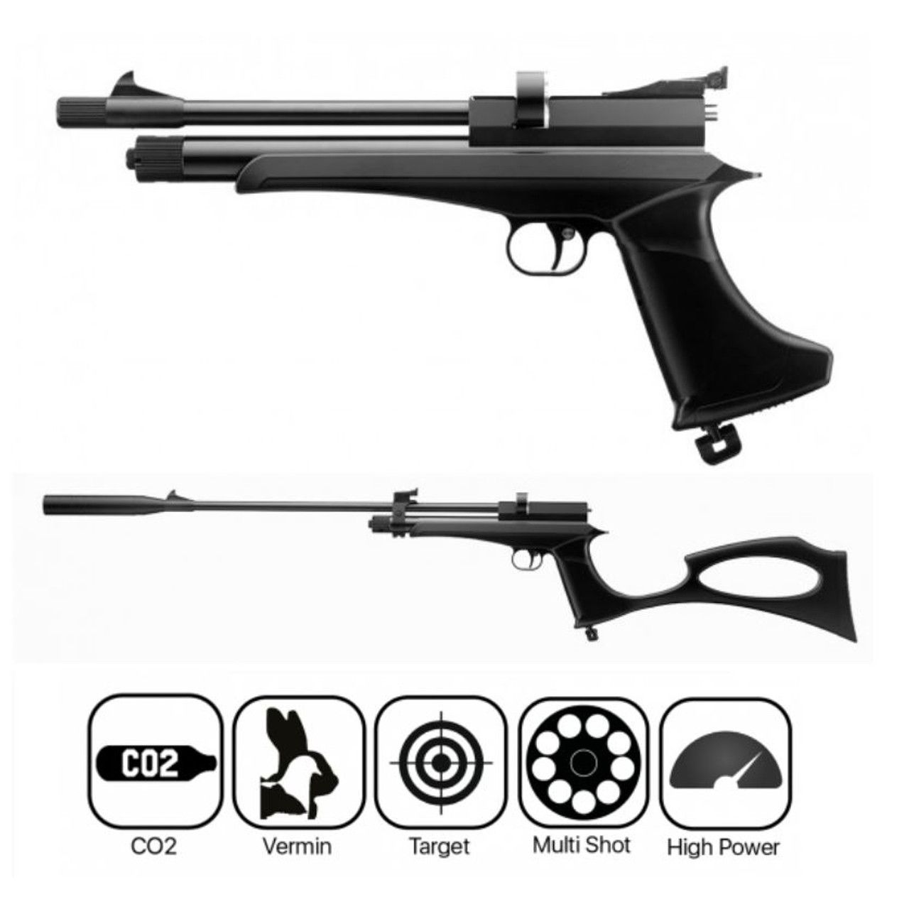 Victory CP2 Black .22 Air Pistol Victory CP2 Black .22 Air Pistol