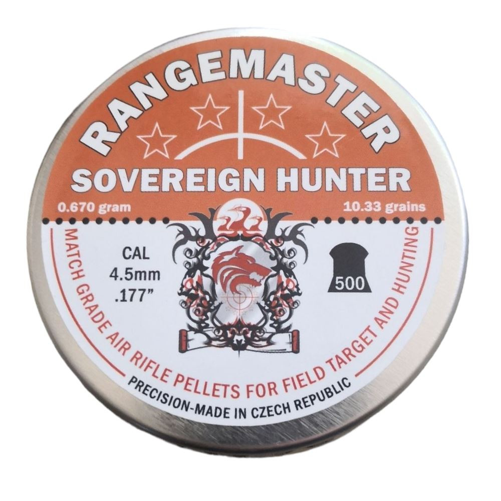 Rangemaster Sovereign Hunter .177 10.3gr 4.5mm Airgun Pellets Tin of 500