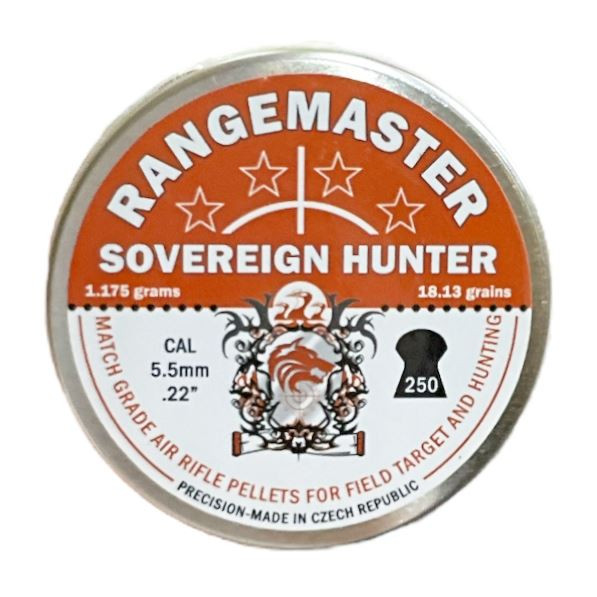 Rangemaster Sovereign Hunter .22 18.1gr 5.5mm Airgun Pellets Tin of 250