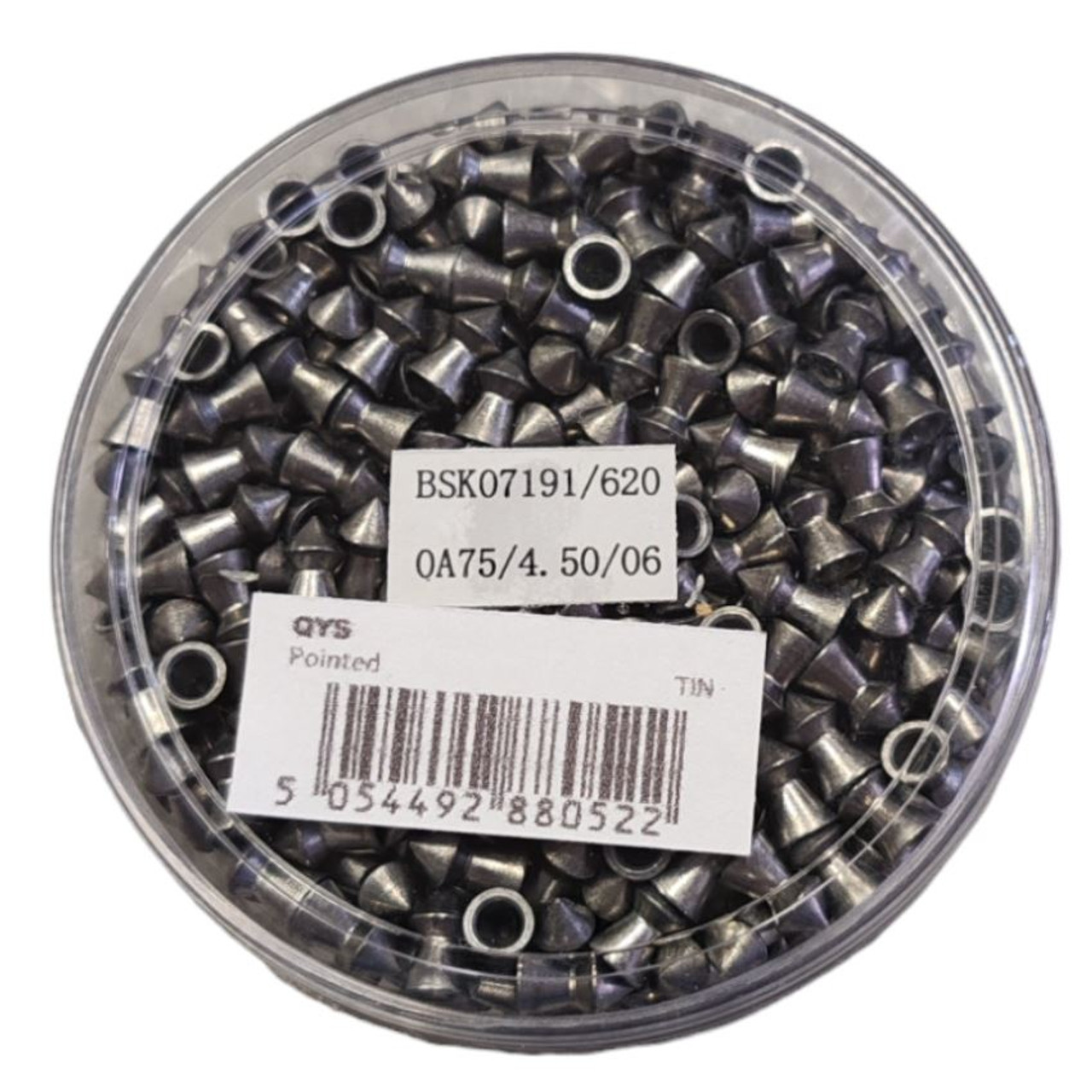 QYS Pointed Nose Heavy .177 4.5mm 9.56gr Airgun Pellets Tin of 500