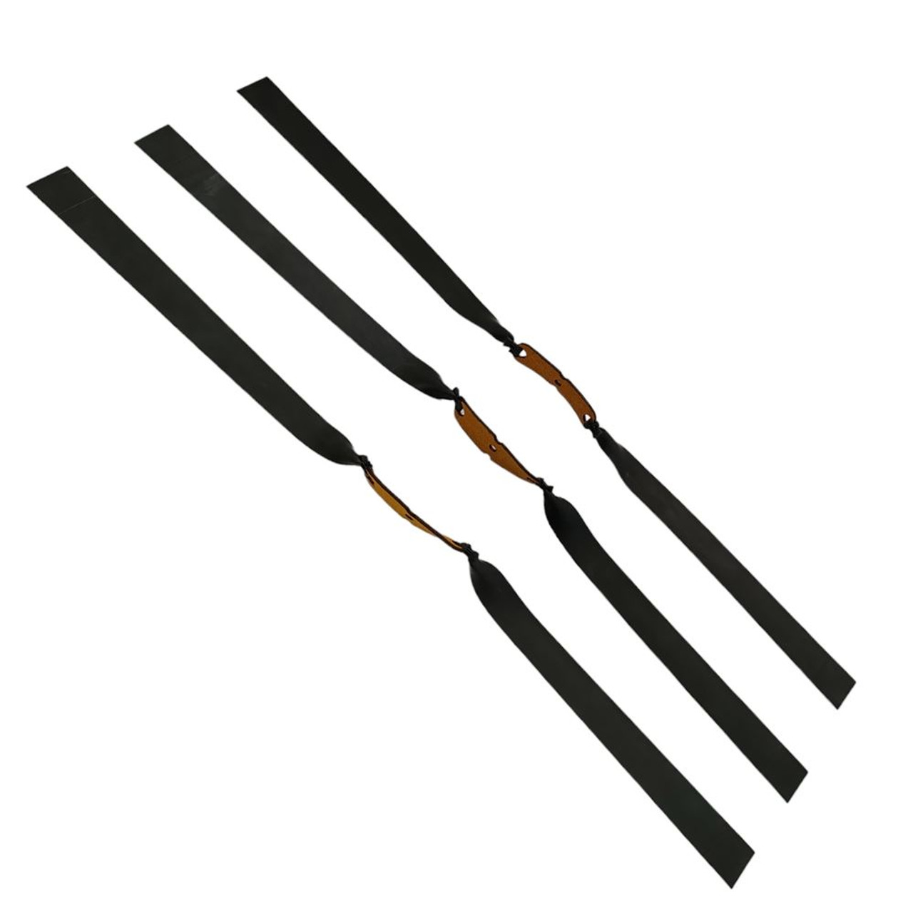 SWC Slingshot Flatbands .75 22-15 Pack of 3 Catapult Elastic Black