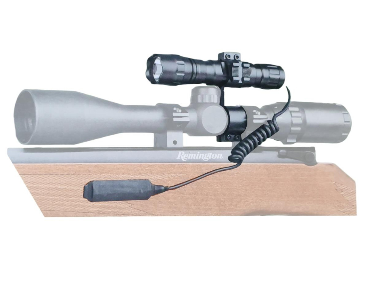 Remington TactLED LED Gun Flashlight Hunting Lamp 1200 Lumens with Mounts