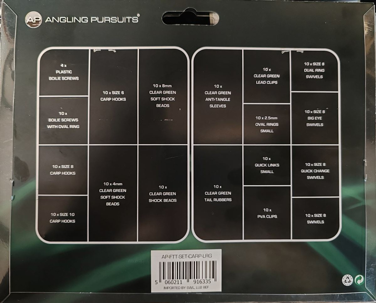 Angling Pursuits Carp Rig Accessory Box 175 pieces incl bit box