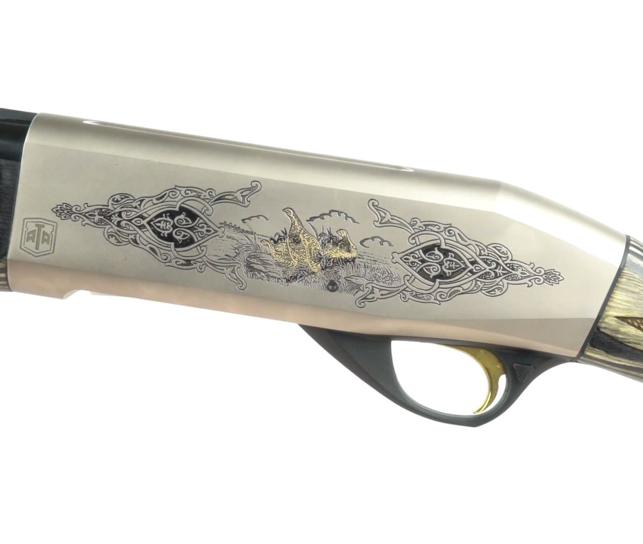 ATA Neo Grey Laminated Nickel Deluxe Semi Automatic Shotgun 30 inch M/C 12G