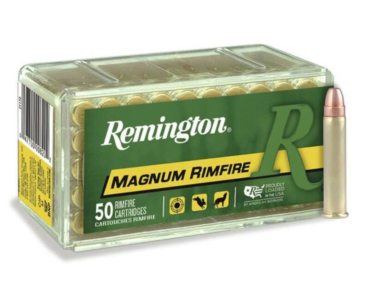 Remington .22 WMR Magnum Rimfire Pointed Soft Point 40gr 50 Rounds Remington .22 WMR Magnum Rimfire Pointed Soft Point 40gr 50 Rounds