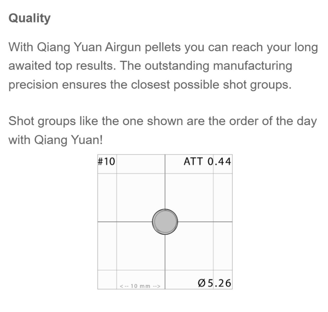 QYS Domed Nose .177 4.49mm 8.48gr Airgun Pellets Tin of 500